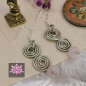Preview: Rosenquarz Ohrring ~ Silberne Ananta ~